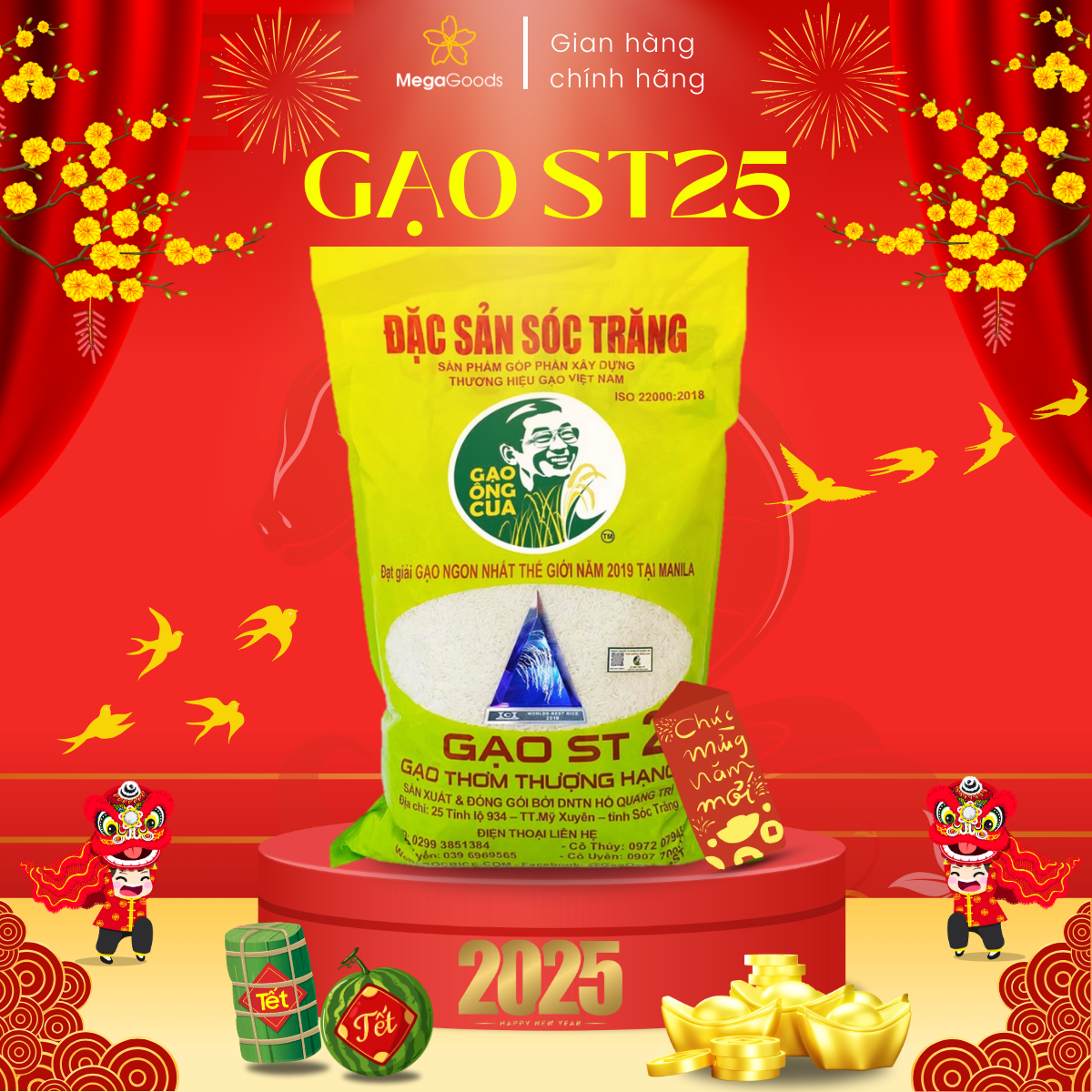 Gạo ST25 ÔNG CUA 