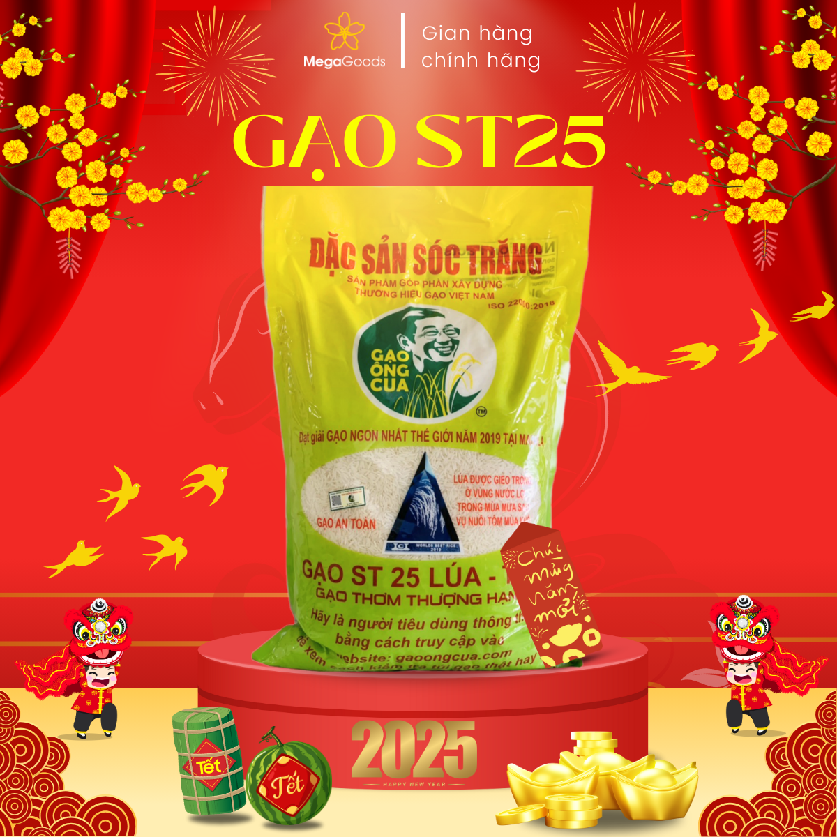 Gạo ST25 ÔNG CUA LÚA TÔM
