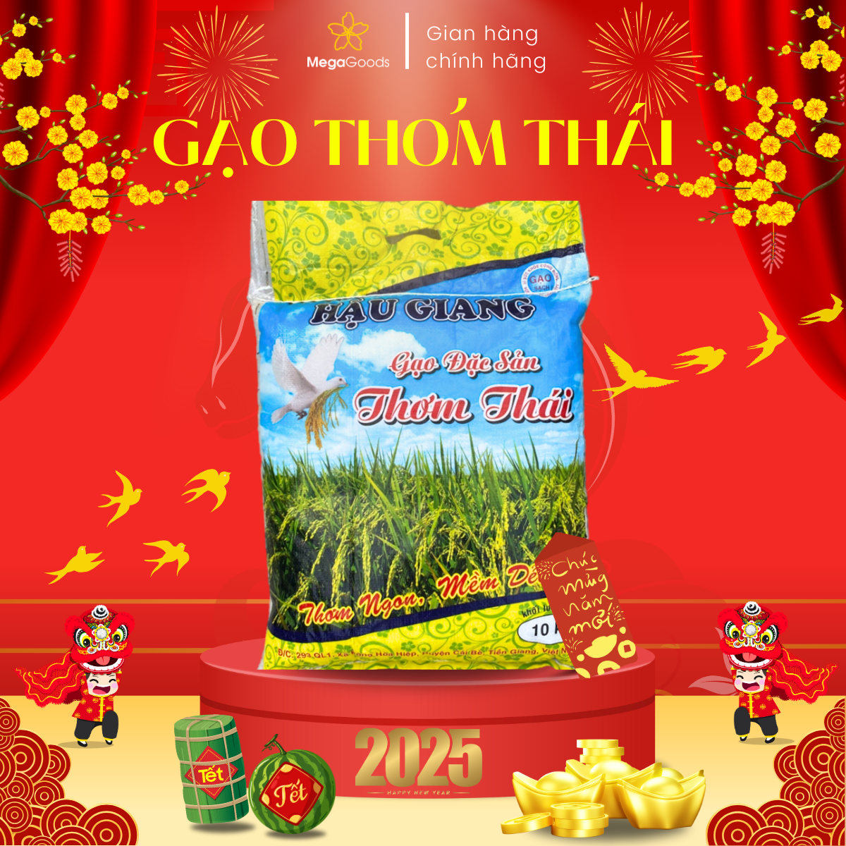 Gạo Thơm Thái Hậu Giang