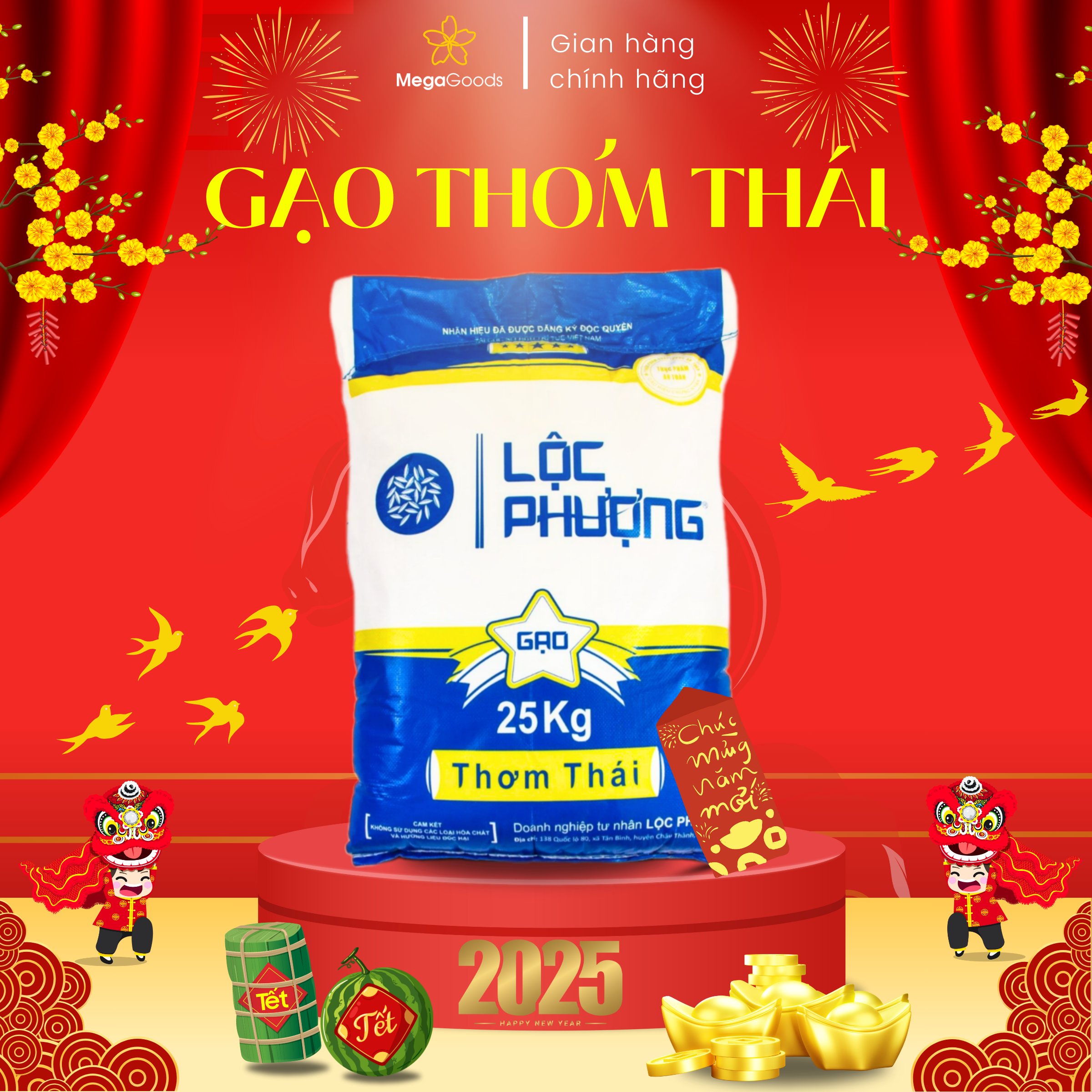 Gạo Thơm Thái Lộc Phượng Xanh