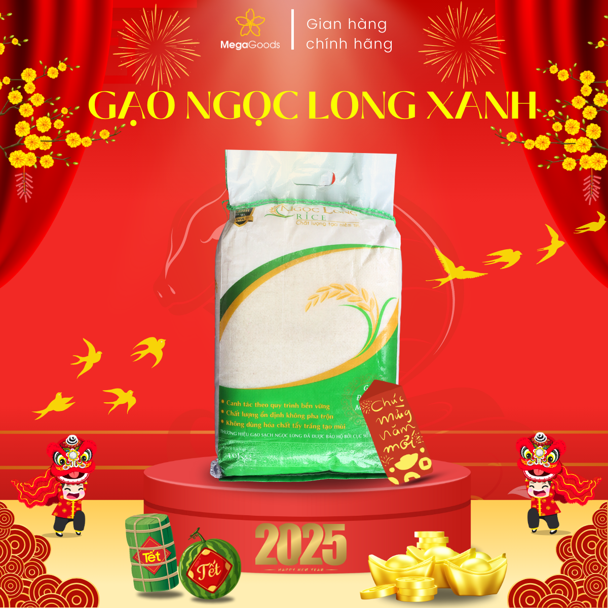 Gạo Ngọc Long Xanh
